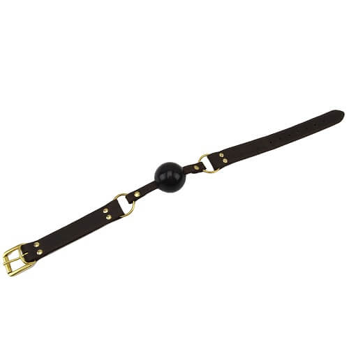 Balknevel Nubuck Leather Solid Ball Gag