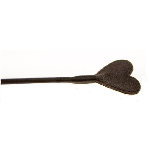 zweep Nubuck lederen hartvormige crop