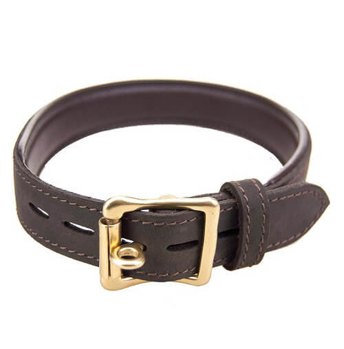 Halsband nubuckleren choker met 'O'-ring