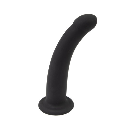 gebogen 12,8 cm siliconen dildo met zuignap