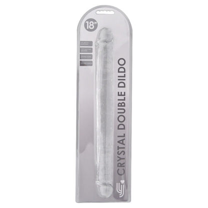 dubbel-eindedildo transparant ( 2 maten )