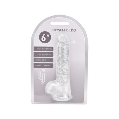 dildo met ballen transparant    ( 5 maten )