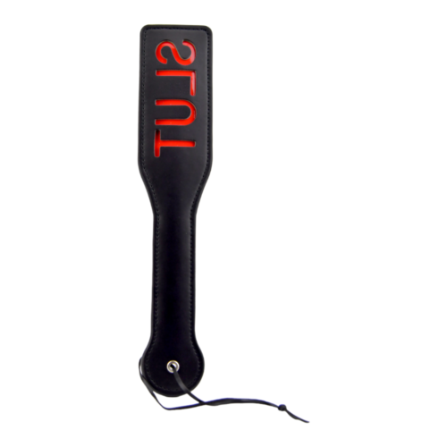 Peddel Spanking Paddle SLUT  (zwart)
