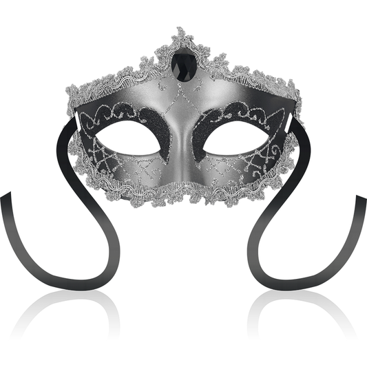 OHMAMA - MASKS ZWART DIAMANT OOGMASKER GRIJS
