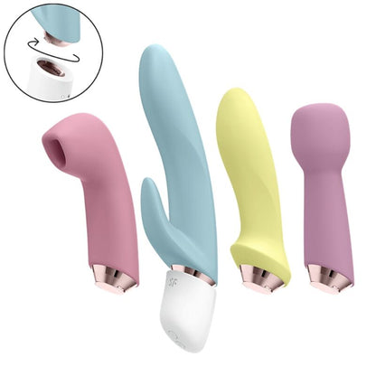SATISFYER - PRACHTIGE VIER SET VIBRATOR & SUCKER