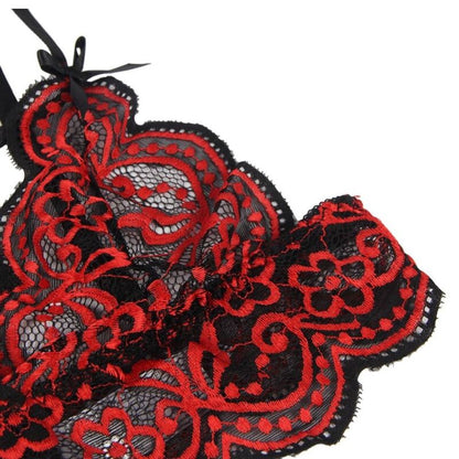 SUBBLIME - SET TWEE STUKS SET KANTEN TOP EN SLIPJE  L/XL