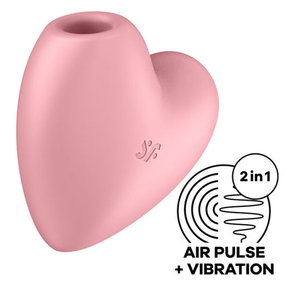 SATISFYER - CUTIE HART ROZE STIMULATOR EN VIBRATOR