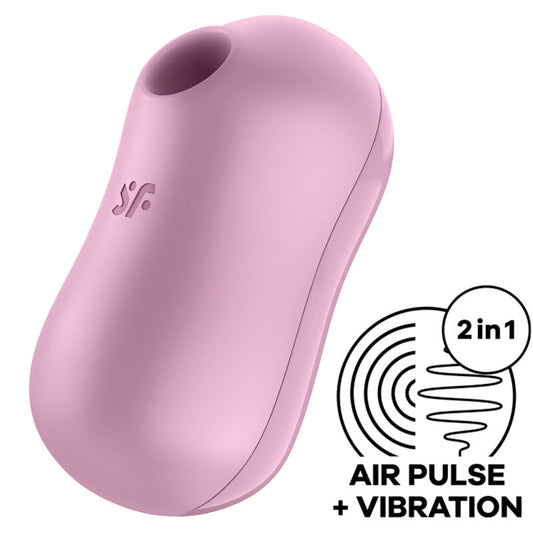 SATISFYER - suikerspin lila STIMULATOR EN VIBRATOR