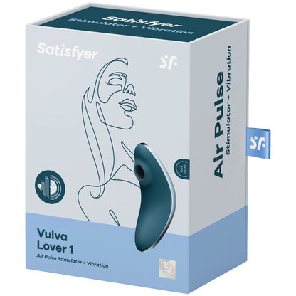 SATISFYER -VULVA LOVER 1 BLAUWE STIMULATOR EN VIBRATOR