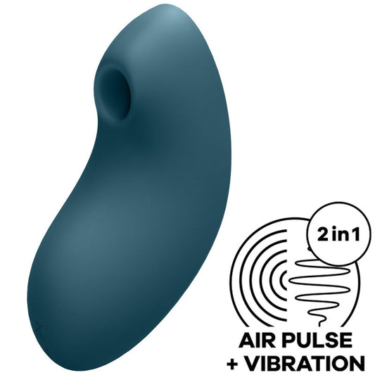 SATISFYER - VULVA LOVER 2 BLAUWE STIMULATOR EN VIBRATOR