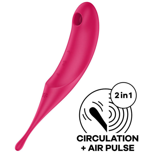 SATISFYER - TWIRLING PRO RODE STIMULATOR EN VIBRATOR