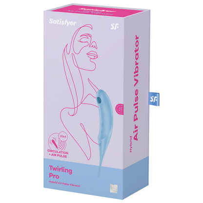 SATISFYER - TWIRLING PRO BLAUWE STIMULATOR EN VIBRATOR