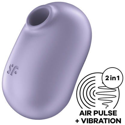 SATISFYER - PRO TO GO 2 DUBBELE VIOLETTE STIMULATOR EN VIBRATOR