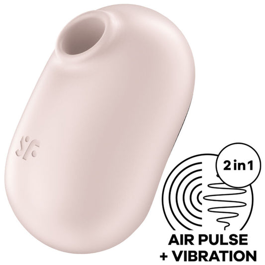 SATISFYER - PRO TO GO 2 BEIGE DUBBELE STIMULATOR EN VIBRATOR