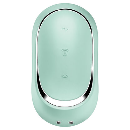 SATISFYER - PRO TO GO 2 GROENE DUBBELE STIMULATOR EN VIBRATOR