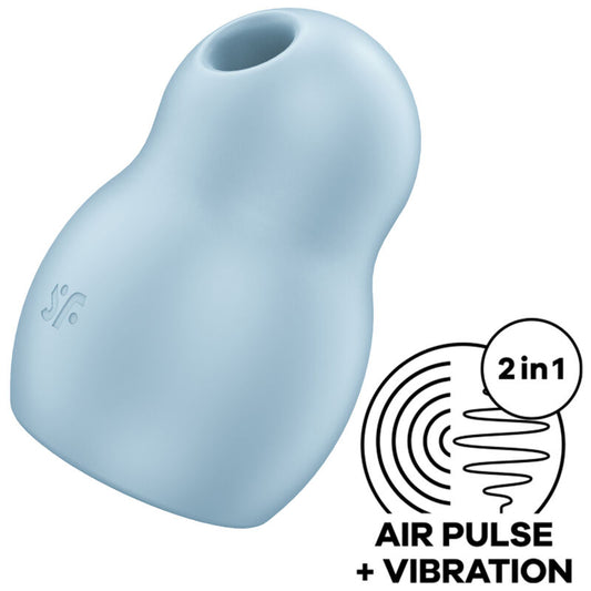 SATISFYER -PRO TO GO 1 DUBBELE BLAUWE STIMULATOR EN VIBRATOR