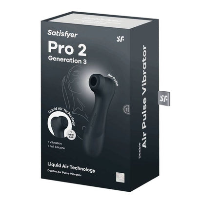 SATISFYER - PRO 2 GENERATIE 3 LIQUID AIR TECHNOLOGIE ZWART