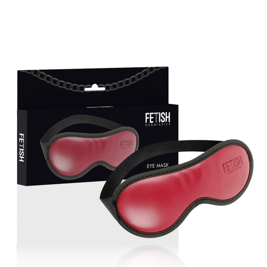 FETISH SUBMISSIVE DARK ROOM - MASKER VEGAN LEER MET NEOPREEN VOERING