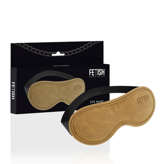 FETISH SUBMISSIVE ORIGEN - VEGAN LEDEREN MASKER MET NEOPREEN VOERING