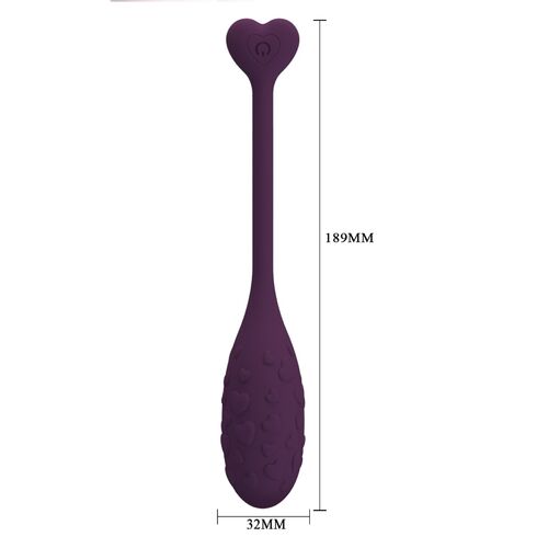 PRETTY LOVE -  vibrerend ei lila, bedienbaar via app