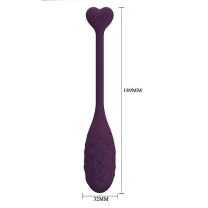 PRETTY LOVE -  vibrerend ei lila, bedienbaar via app