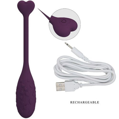 PRETTY LOVE -  vibrerend ei lila, bedienbaar via app