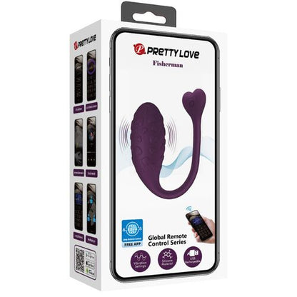PRETTY LOVE -  vibrerend ei lila, bedienbaar via app