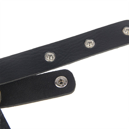 SUBBLIME - ZWART LEDEREN BORSTHARNAS ONE SIZE