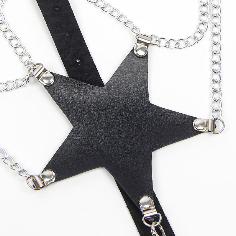 SUBBLIME - STAR VOLLEDIG HARNAS MET KETTINGDETAIL ONE SIZE