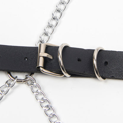 SUBBLIME - STAR VOLLEDIG HARNAS MET KETTINGDETAIL ONE SIZE