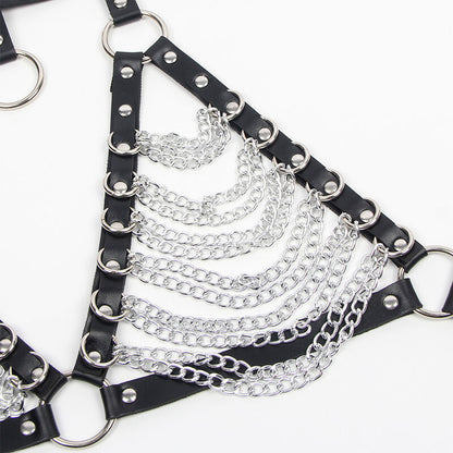 SUBBLIME - HARNAS BH EN KETTING MET KETTINGEN ONE SIZE