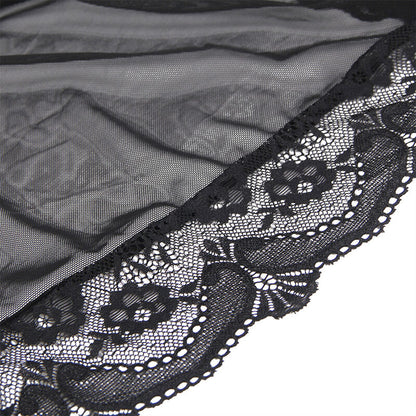 SUBBLIME - TRANSPARANTE STOFFEN JAS MET ZWART KANTEN DETAIL S/M