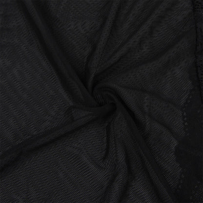 SUBBLIME - TRANSPARANTE STOFFEN JAS MET ZWART KANTEN DETAIL L/XL