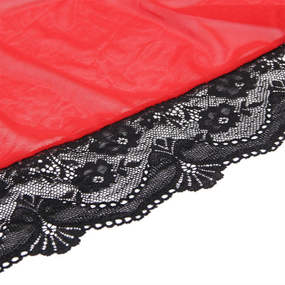 SUBBLIME - TRANSPARANTE STOFFEN JAS MET ROOD KANT DETAIL S/M