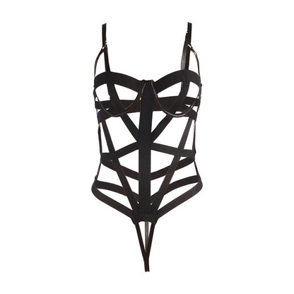 SUBBLIME - SEXY LICHAAM MET UITSPARINGEN ZWART L/XL