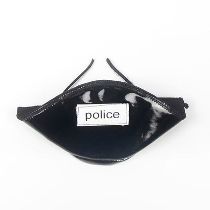 SUBBLIME - KANTEN BODY POLITIEKOSTUUM ZWART L/XL
