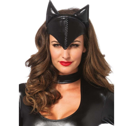 LEG AVENUE - KAT VROUW MASKER ZWART