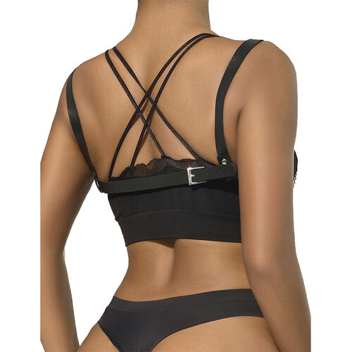 SUBBLIME – Bondage Riem met Metalen Gesp – Zwart | One Size