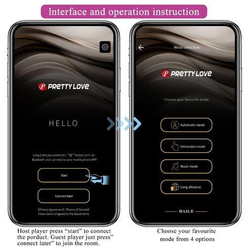 PRETTY LOVE -  app-gestuurd vibrator paars