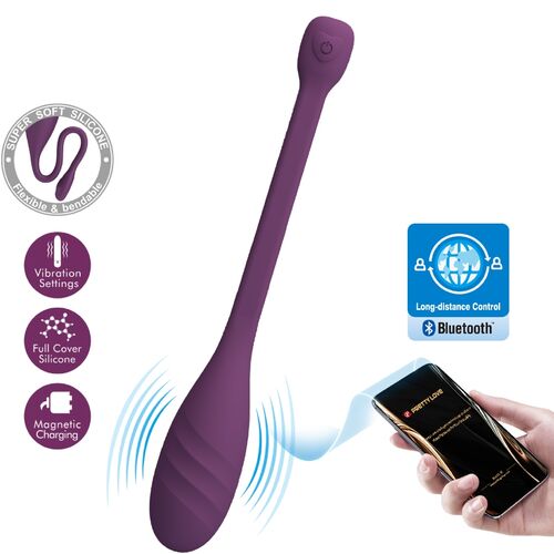 PRETTY LOVE -  app-gestuurd vibrator paars