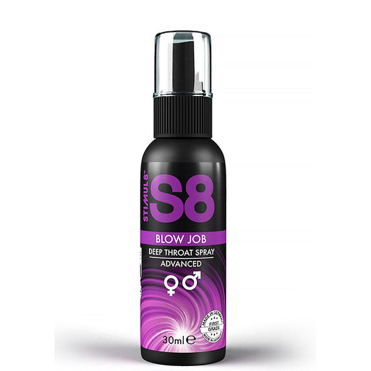 s8 deep throat spray – verzorgende verfrissende keelspray met mint