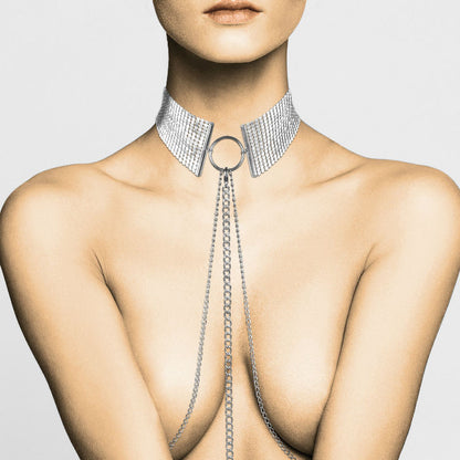 BIJOUX - DÉSIR MÉTALLIQUE ZILVEREN METALLIC KETTING