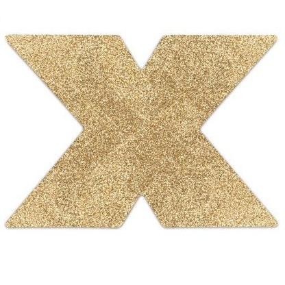 BIJOUX - INDISCRETS FLASH CROSS GOUDEN TEPELBEKLEDING