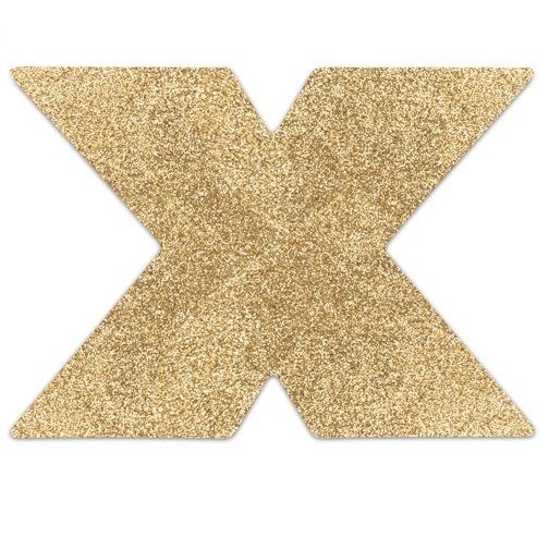 BIJOUX - INDISCRETS FLASH CROSS GOUDEN TEPELBEKLEDING