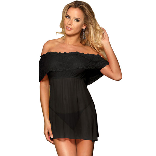 SUBBLIME - SET KORTE JURK + ZWARTE THONG L/XL