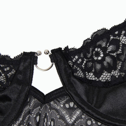 SUBBLIME - ZWART KORSET EN RIEM  L/XL