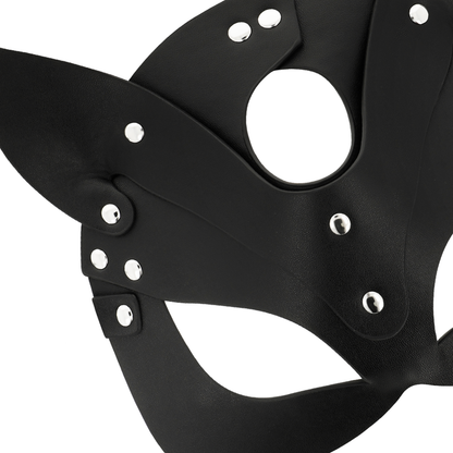 COQUETTE CHIC DESIRE - VEGAN LEDEREN MASKER MET KONIJNENOREN