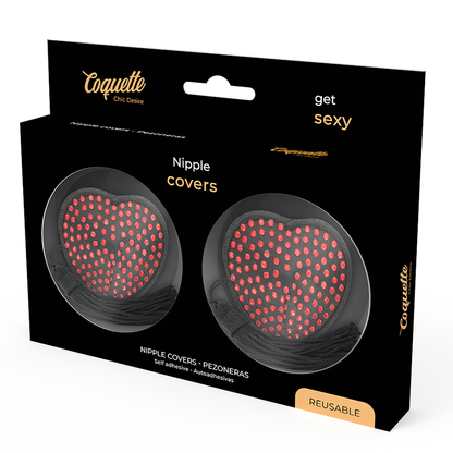 COQUETTE CHIC DESIRE - TEPELBESCHERMERS HART ZWART / ROOD