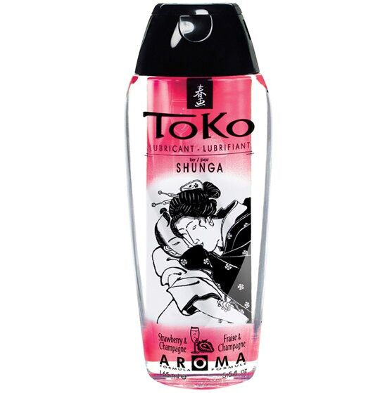 Shunga Toko Aroma Glijmiddel – Strawberry & Champagne – Waterbasis 165 m