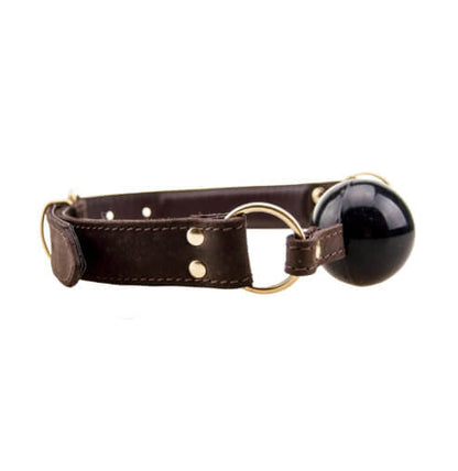 Balknevel Nubuck Leather Solid Ball Gag